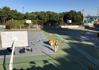 Intervalo escolar com apresentações culturais